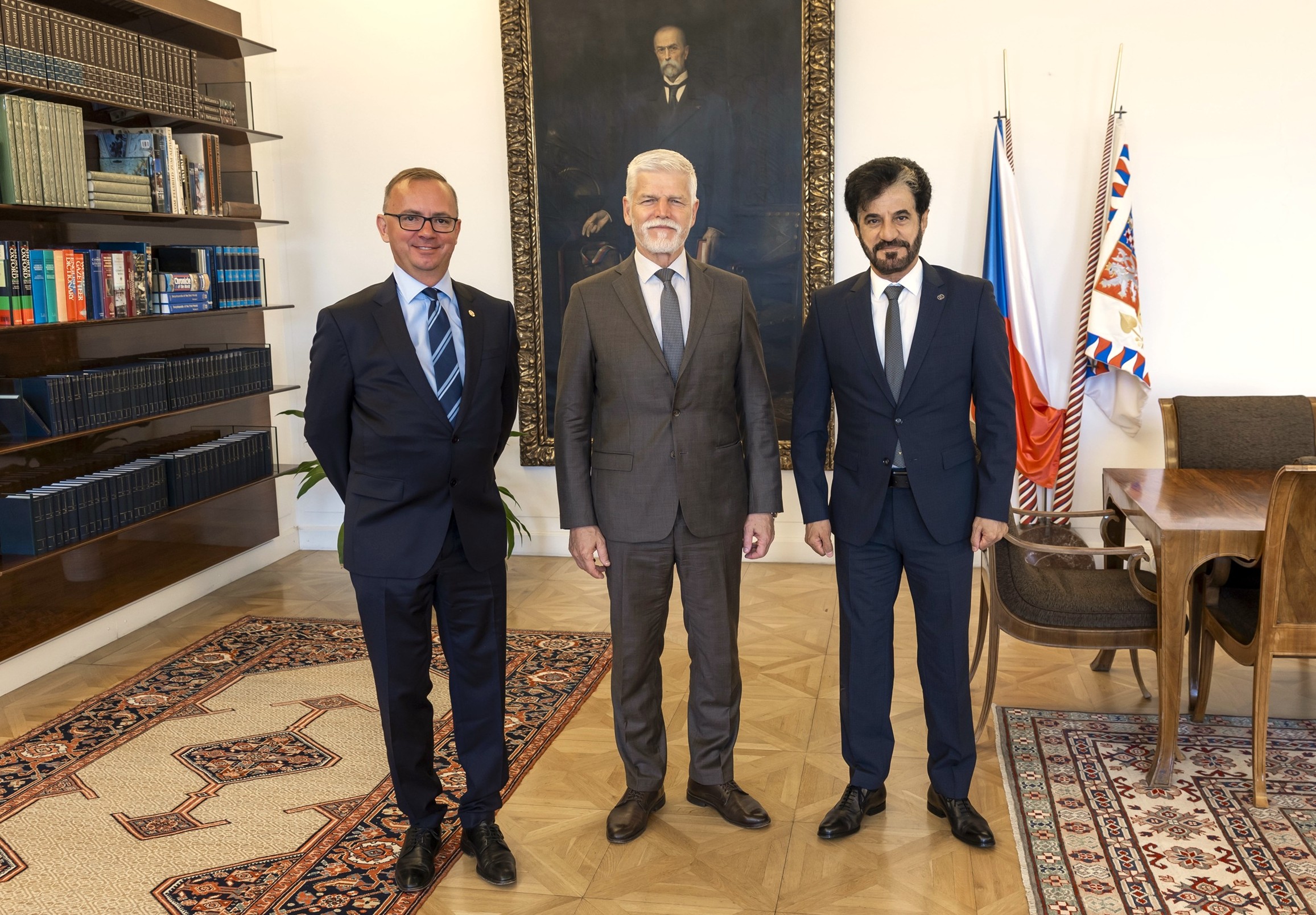 FIA President H.E. Mohammed Ben Sulayem meets with President of the Czech Republic, Prime Minister, and government leaders in Prague